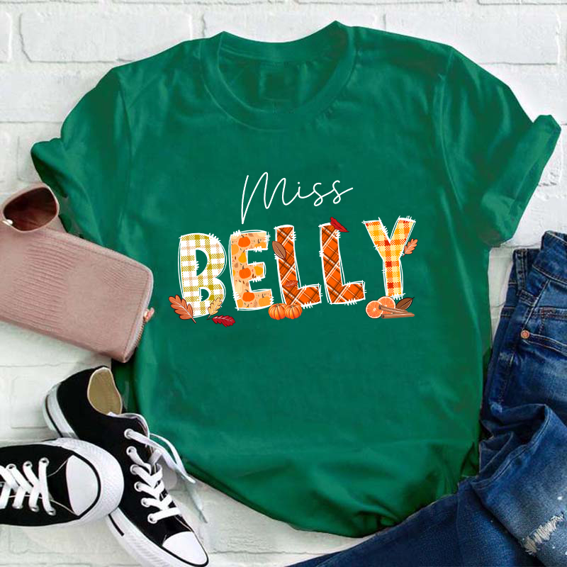 Personalized Name Autumn Is Coming Teacher T-Shirt