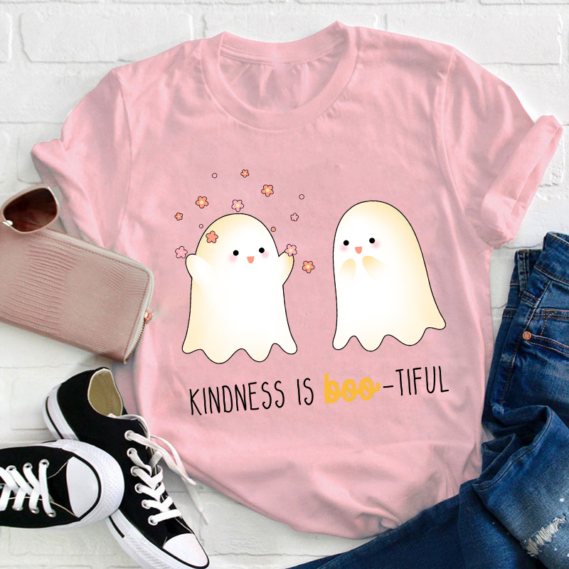Kindness Is Boo Tiful Teacher T-Shirt