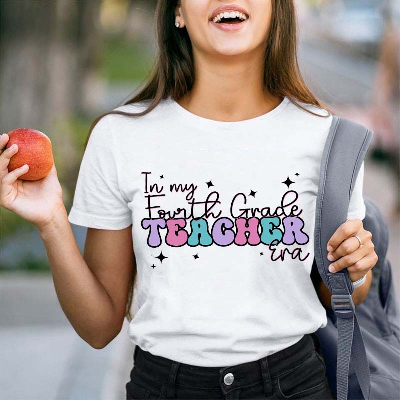 Personalized Grade In My Teacher Era Teacher T-Shirt