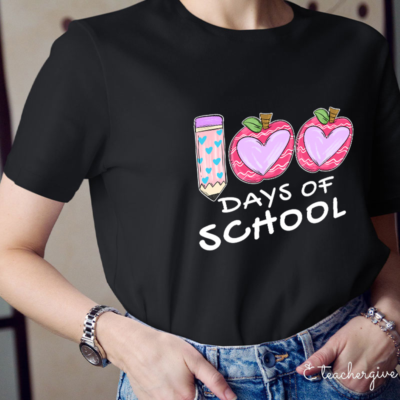 100 Days Of School Teacher T-Shirt