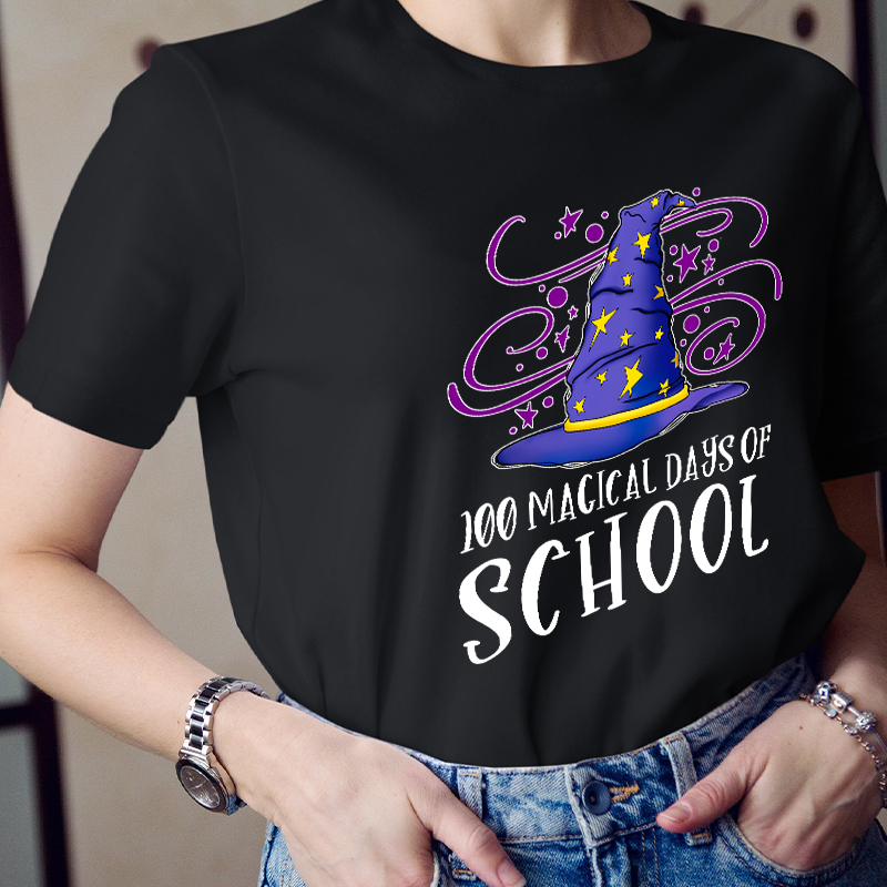 100 Magical Days Of School Teacher T-Shirt