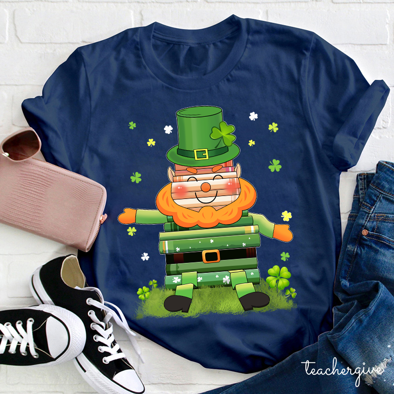 Book Leprechaun Teacher T-Shirt