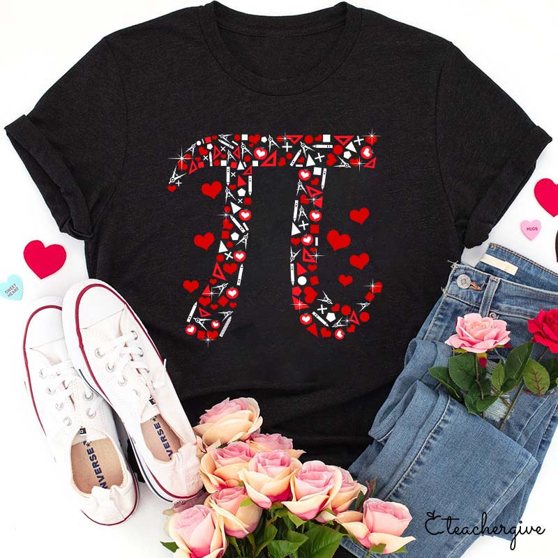 Bright Number Pi Math Teacher T-Shirt
