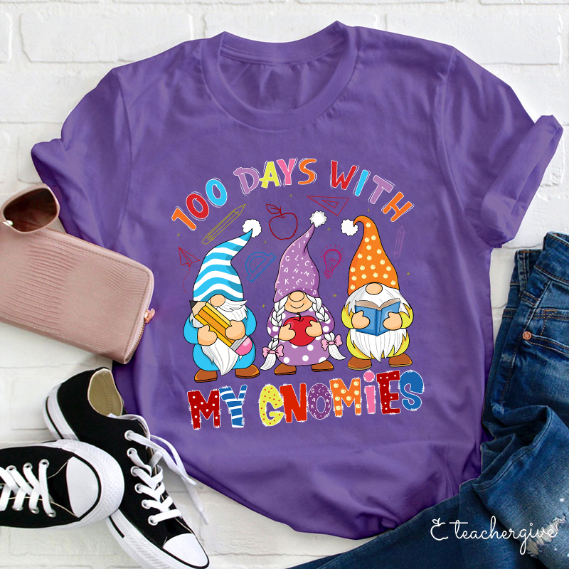100 Days With My Gnomies Teacher T-Shirt