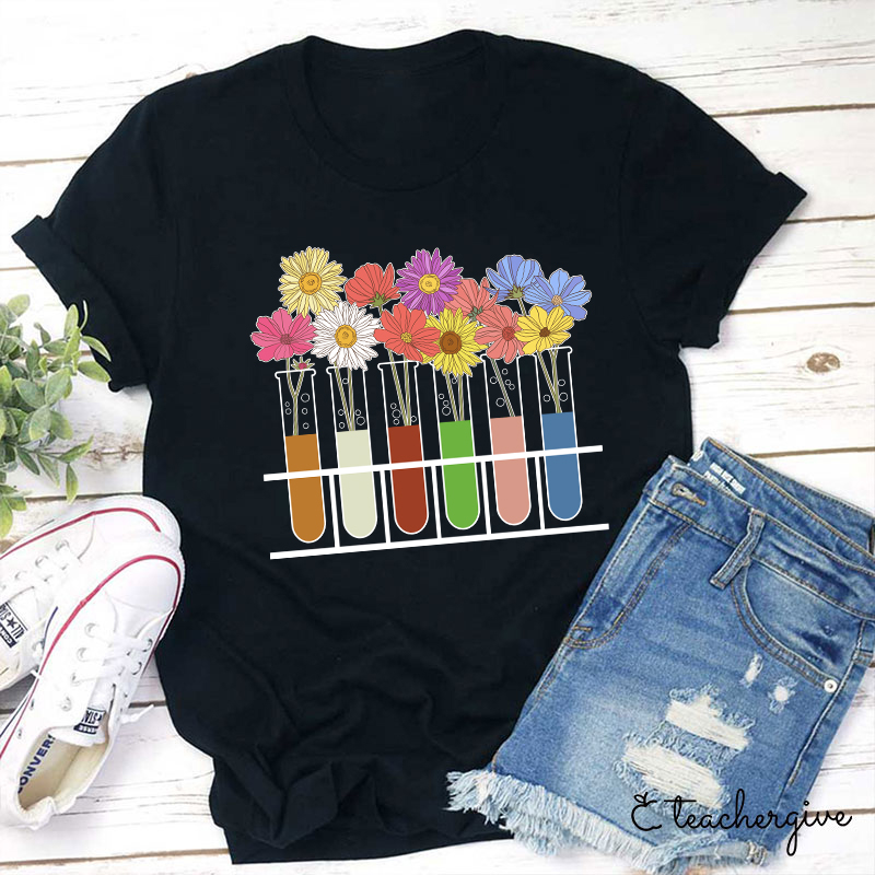 Grow Some Flower Here Teacher T-Shirt
