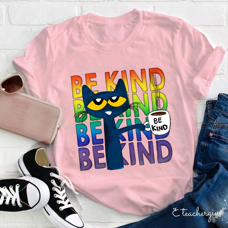 Be Kind Coffee Be Kind Cat T-Shirt