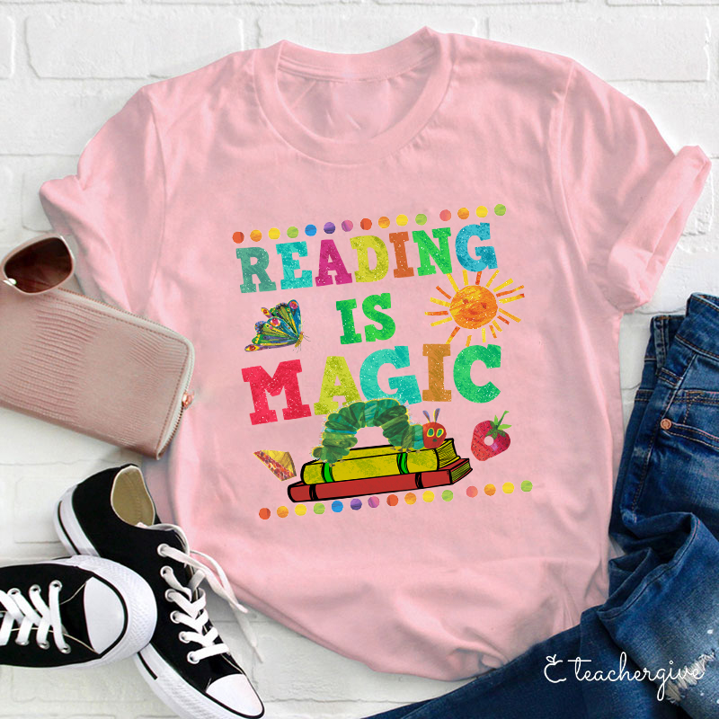 Reading Is Magic Teacher T-Shirt