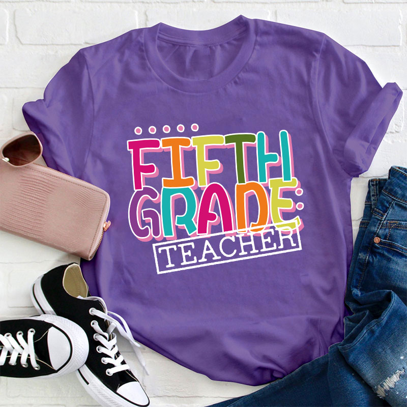 Personalized Grade Teacher T-Shirt