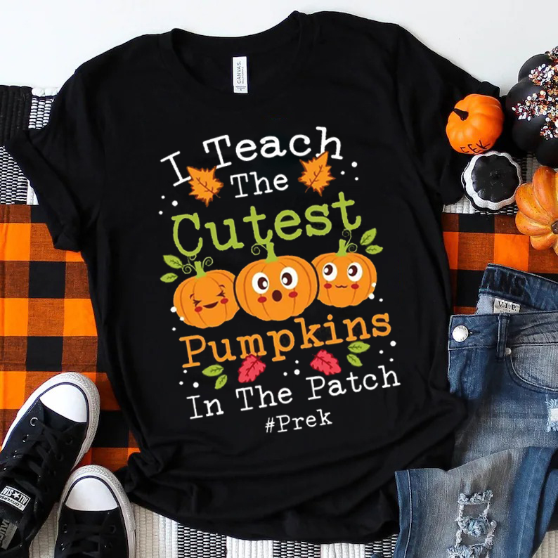 Personalized I Teach The Cutest Pumpkins Pre-k T-Shirt