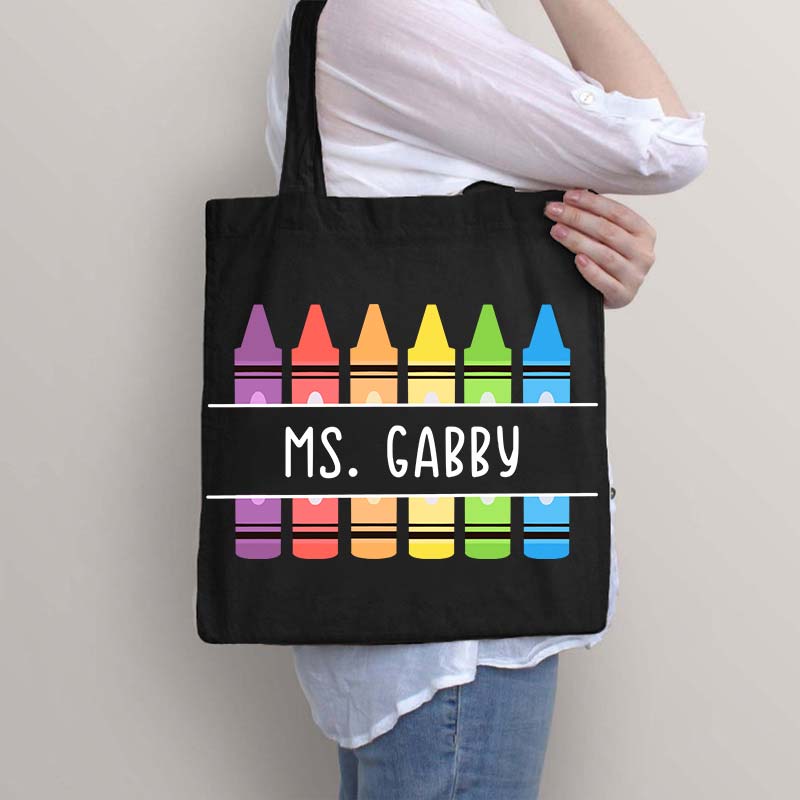 Personalized Penci Teacher Name Tote Bag