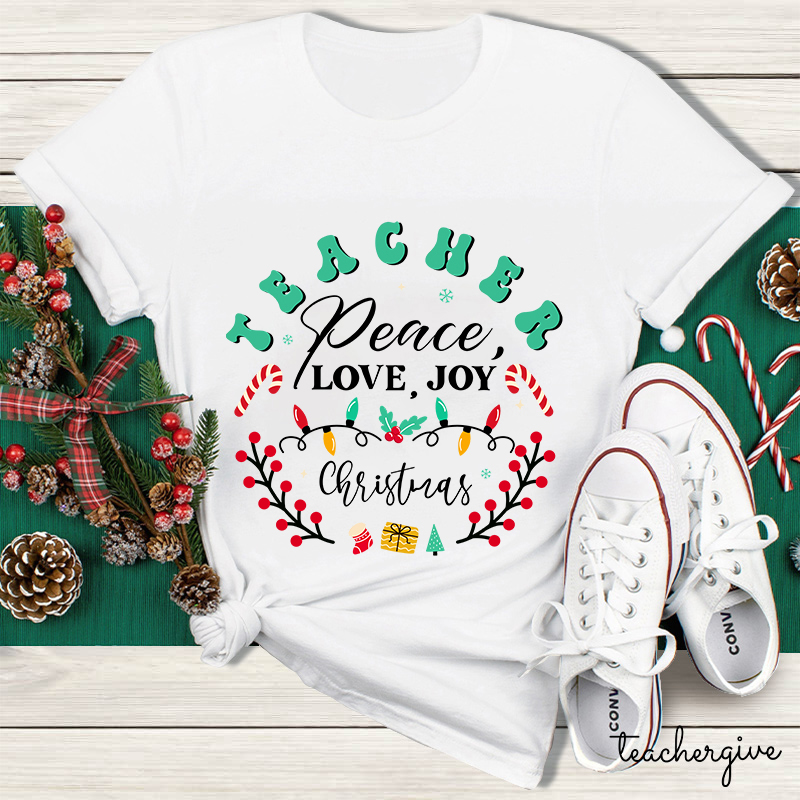 May Peace And Happiness Be With You Always Teacher T-Shirt