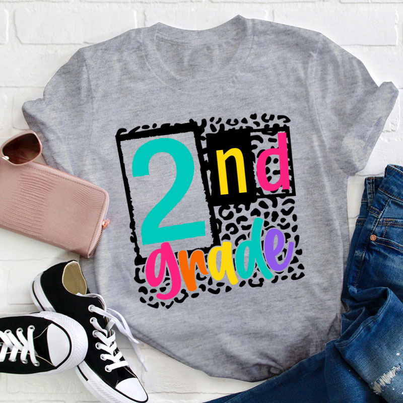 Personalized Black Panther Print Color Letters Teacher T-Shirt