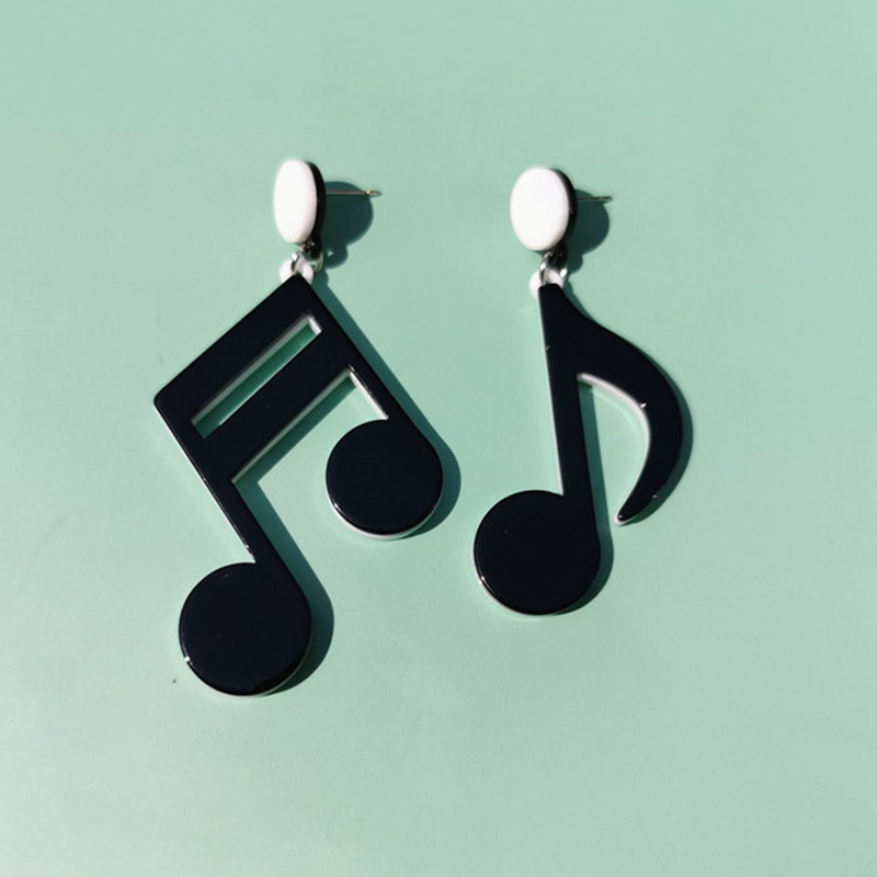 Multicolor Music Notes  Acrylic Earrings