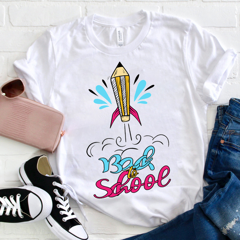 Back To School Pencil Rocket   T-Shirt