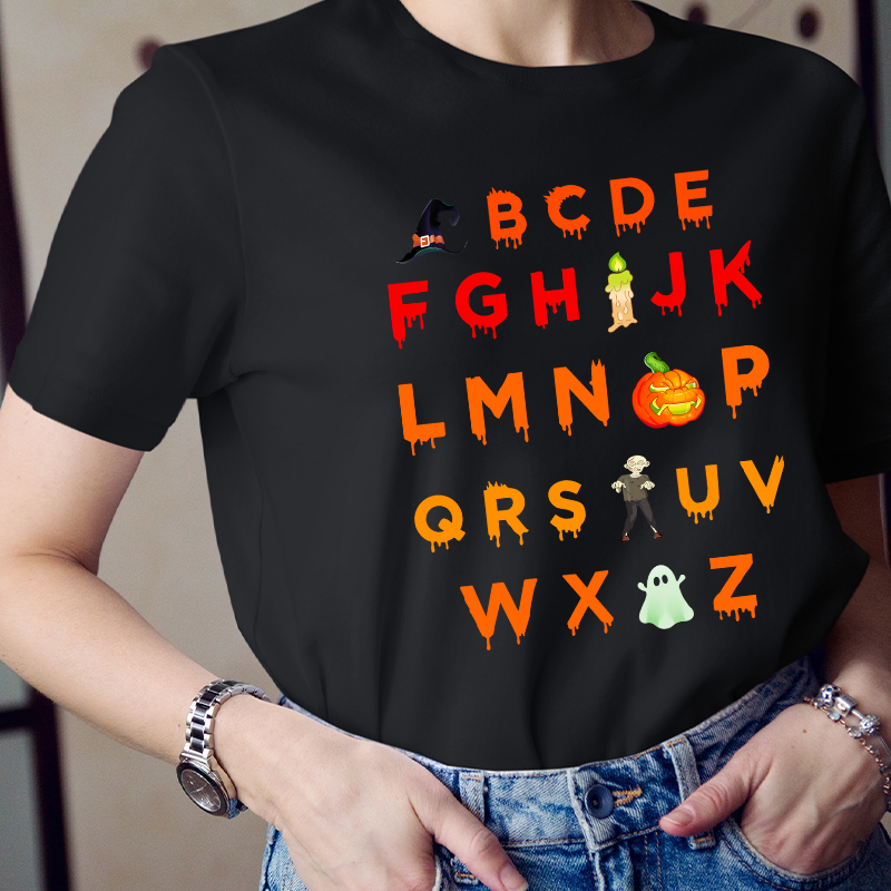 Halloween Alphabet T-Shirt