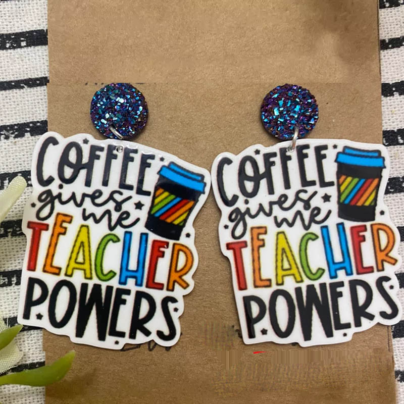 Coffee Teacher Earrings