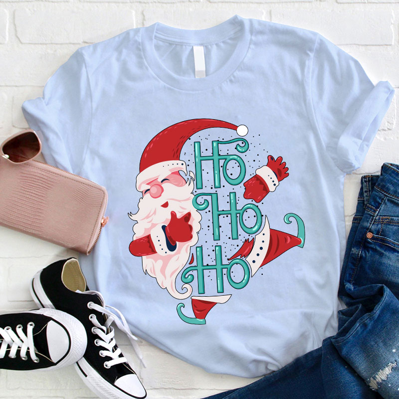 Happy Santa Is Coming Teacher T-Shirt