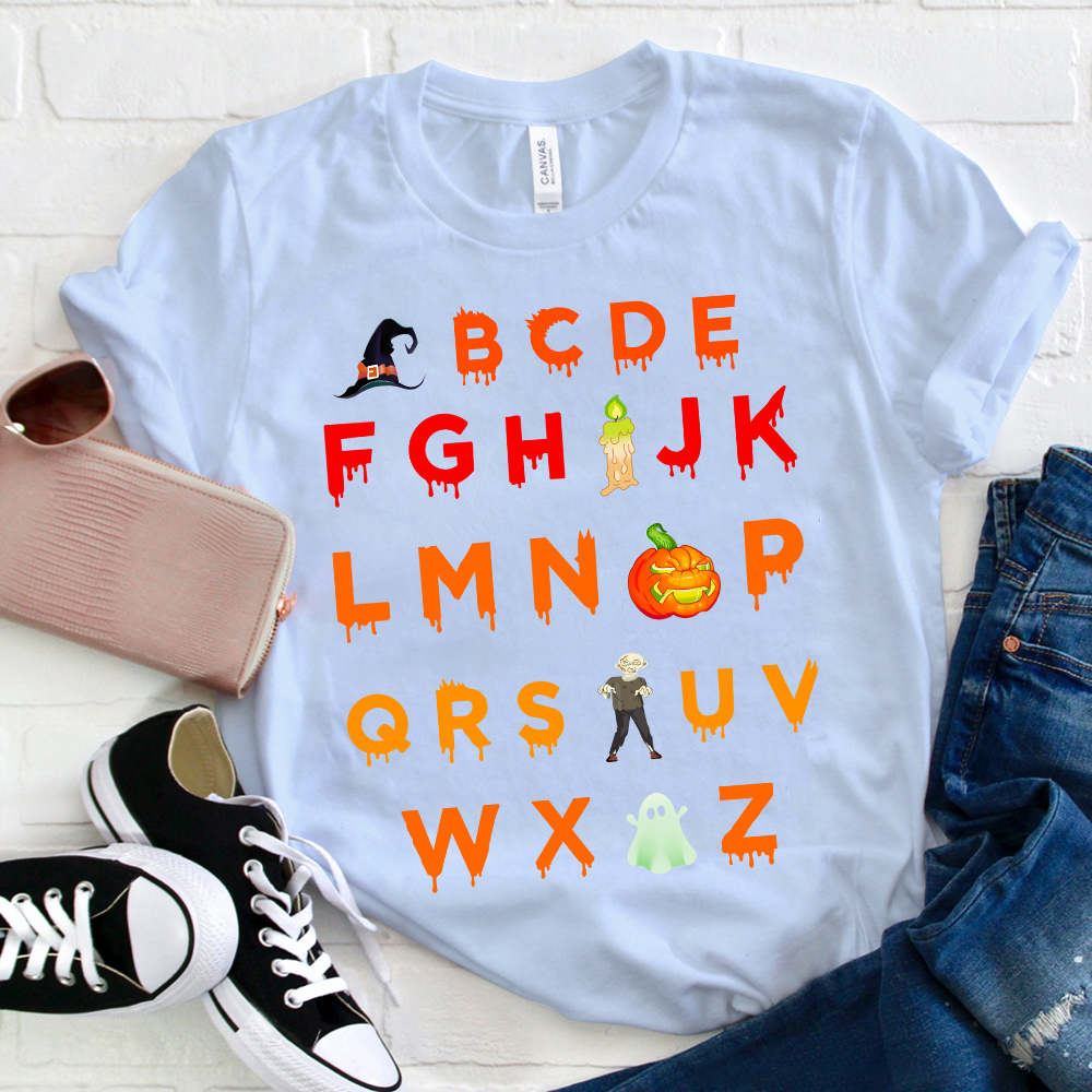 Halloween Alphabet T-Shirt
