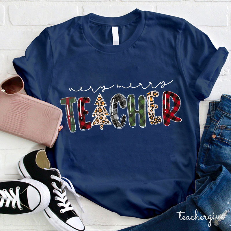 A Very Merry Teacher Teacher T-Shirt