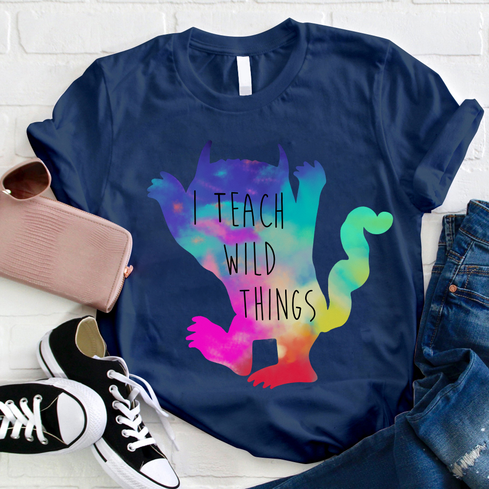 I Teach Wild Things Monster Teacher T-Shirt