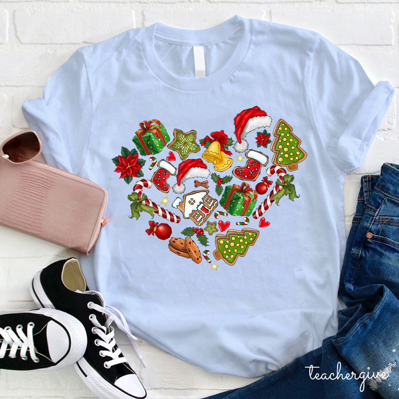 I Love Everything About Christmas Teacher T-Shirt