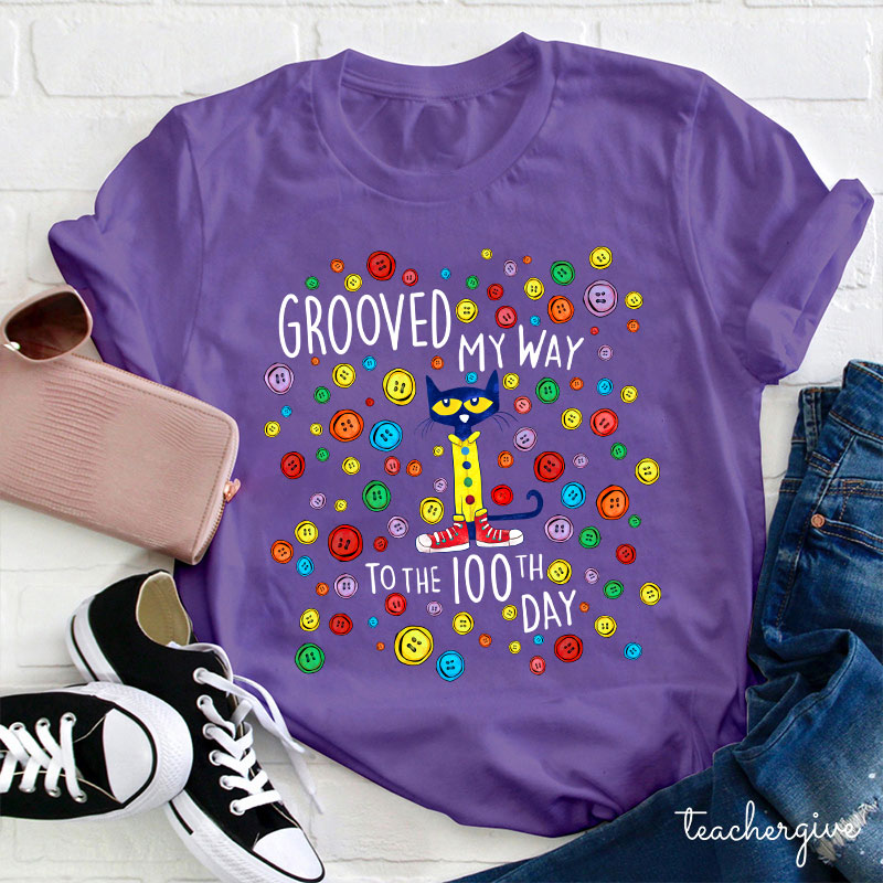 Gooved My Way To The 100th Day Teacher T-Shirt
