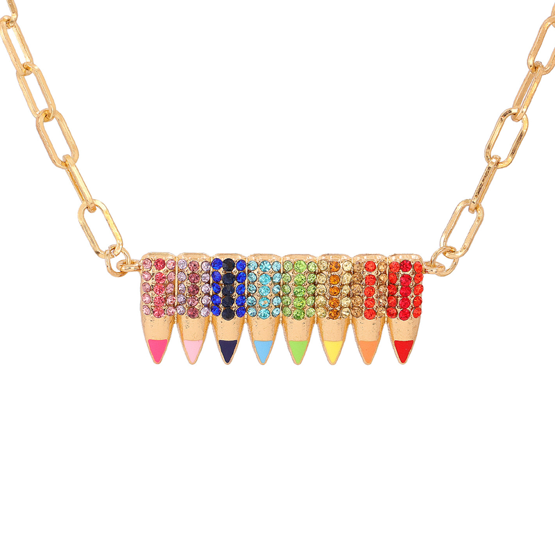 Colourful Pencil Necklace