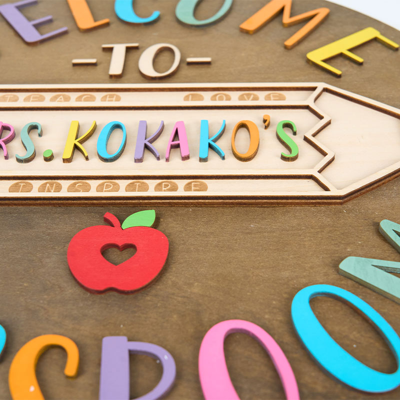 Personalized Welcome To My Classroom Door Sign Teacher