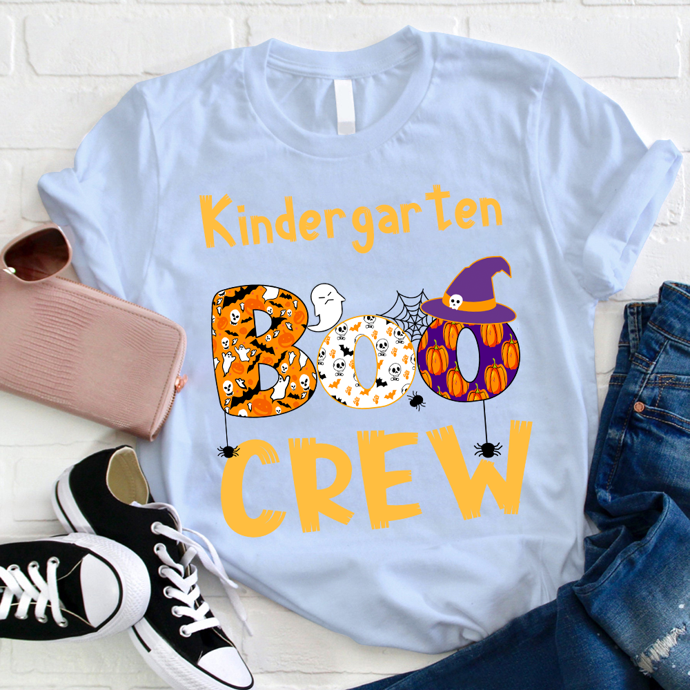 Personalized Kindergarten Boo Crew T-Shirt