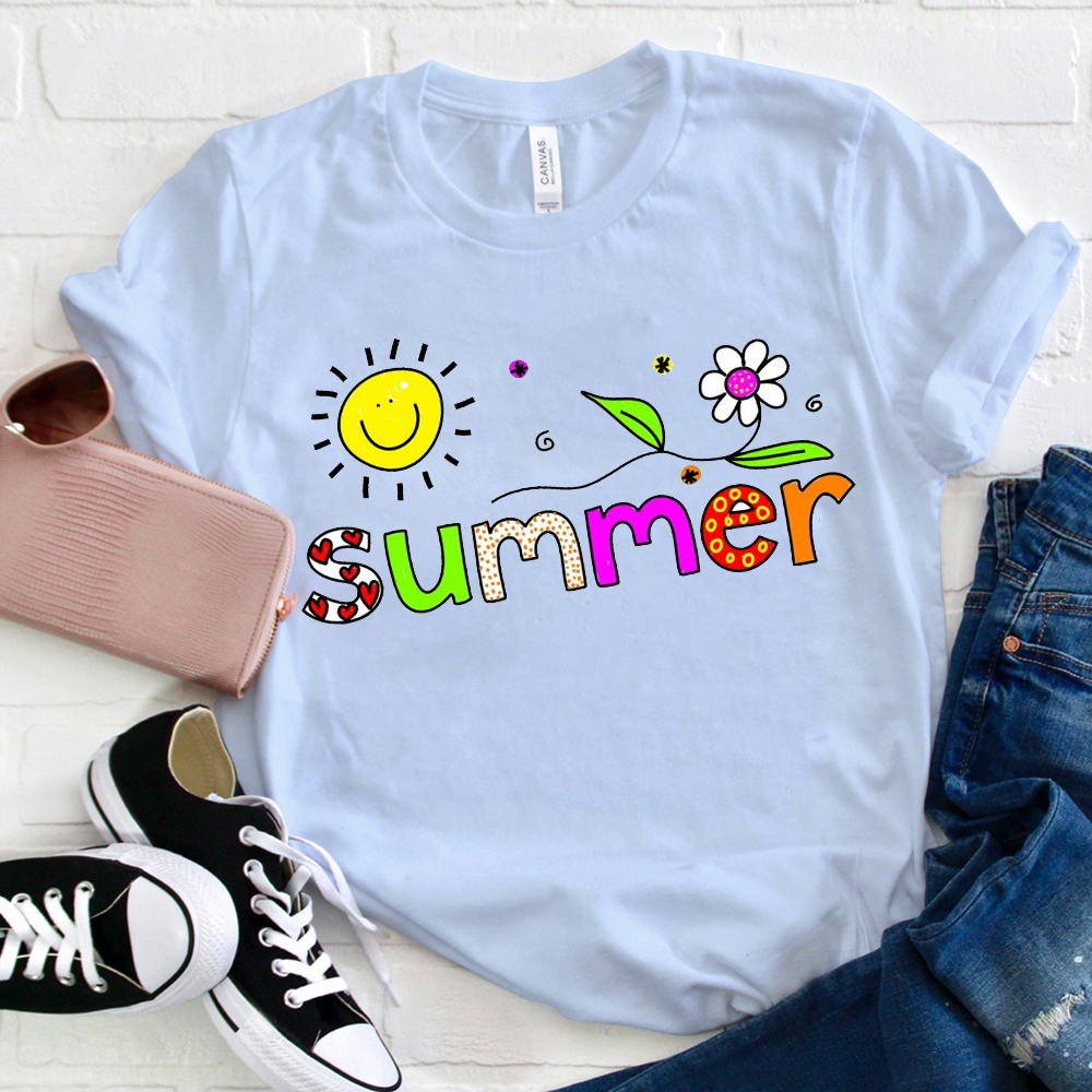 Sunshine And Flower Summer T-Shirt