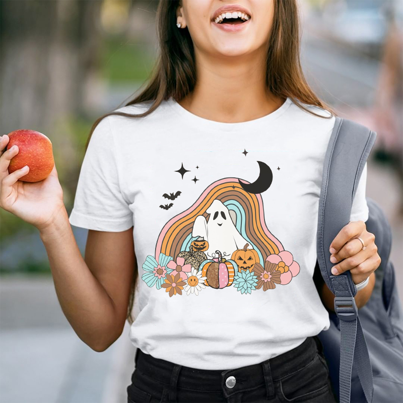 Halloween Night With A Ghost T-Shirt