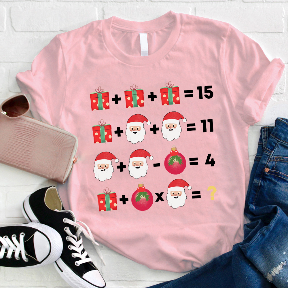 Christmas Mathematics Teacher T-Shirt