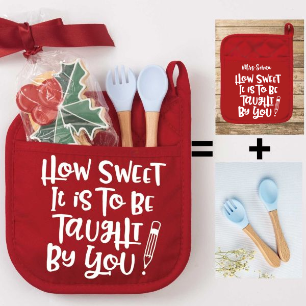 Personalized How Sweet Teacher Gift Pot Holder