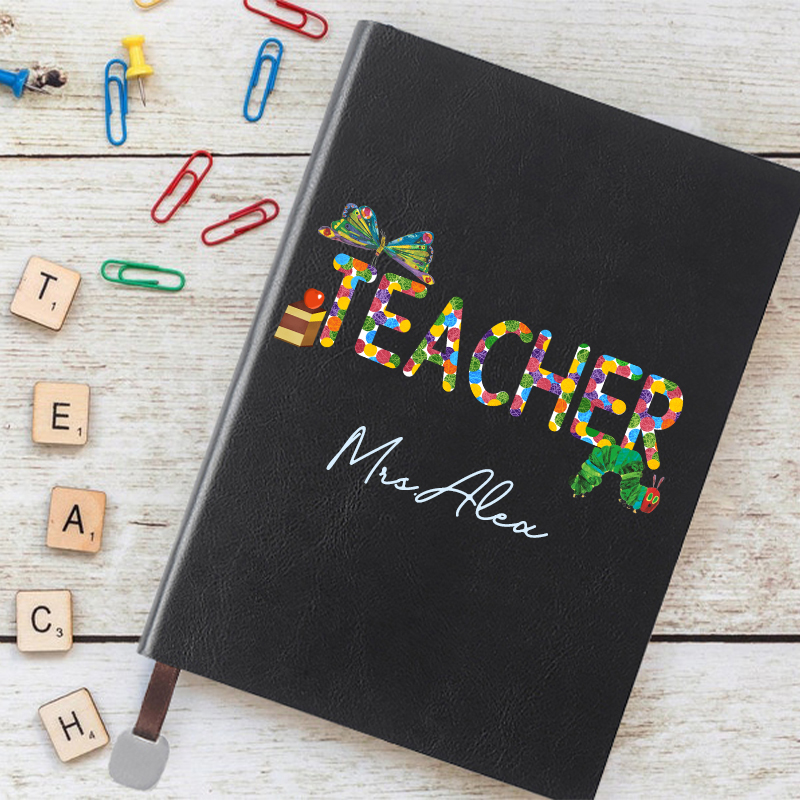 Personalized Teacher Caterpillar  Notebook