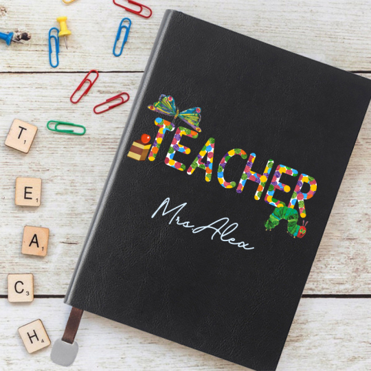 Teachergive Personalized Teacher Caterpillar Notebook sale