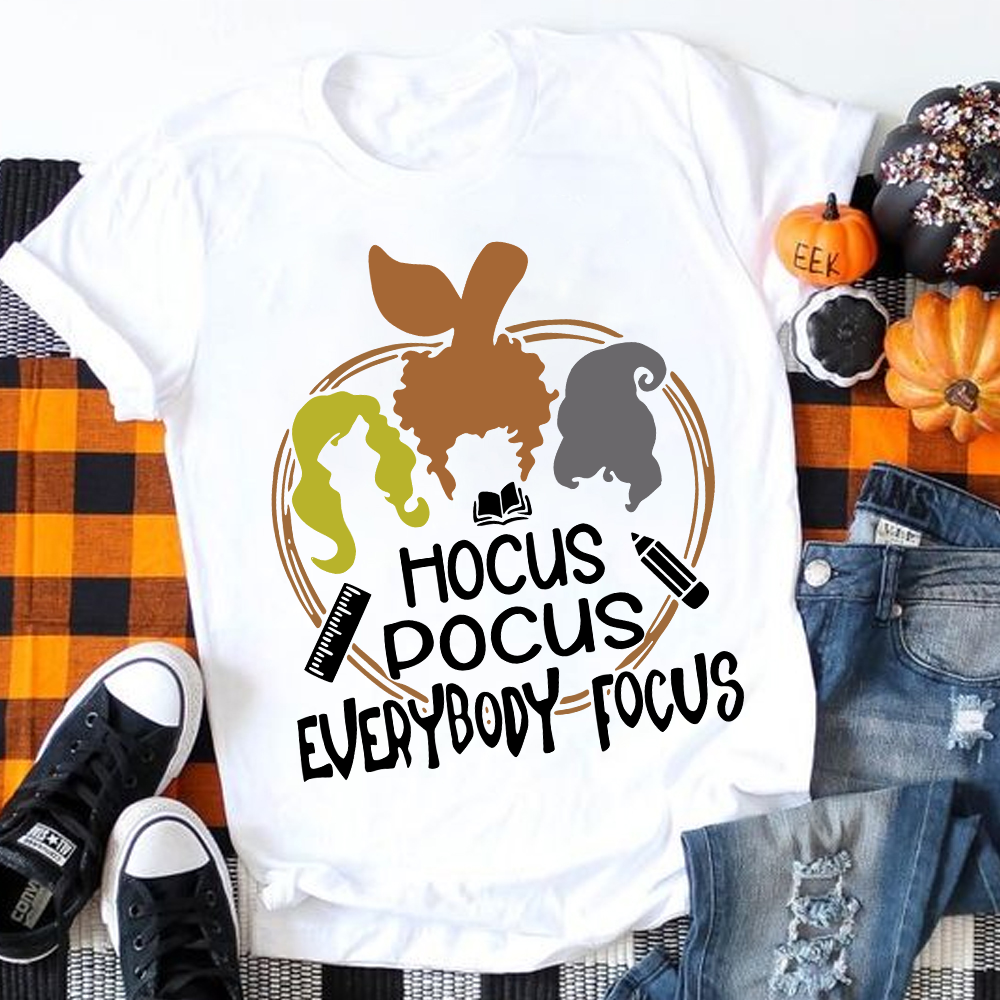 Hocus Pocus Everybody Focus Witch T-Shirt