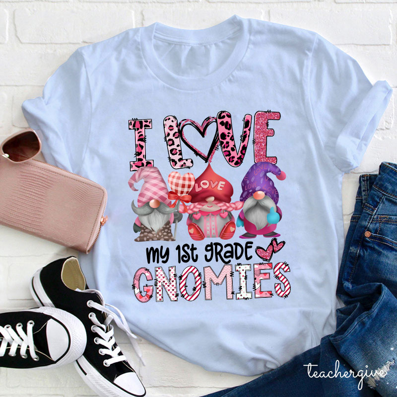 Personalized I Love My Gnomies Teacher T-Shirt