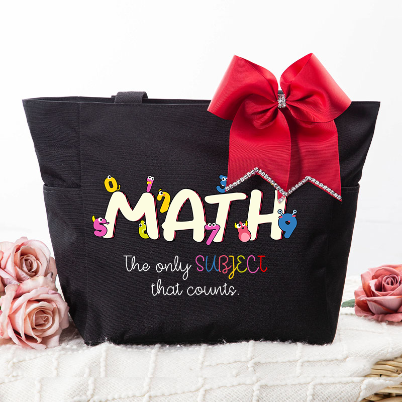 Math The Only Subject That CountsLarge Tote Bag