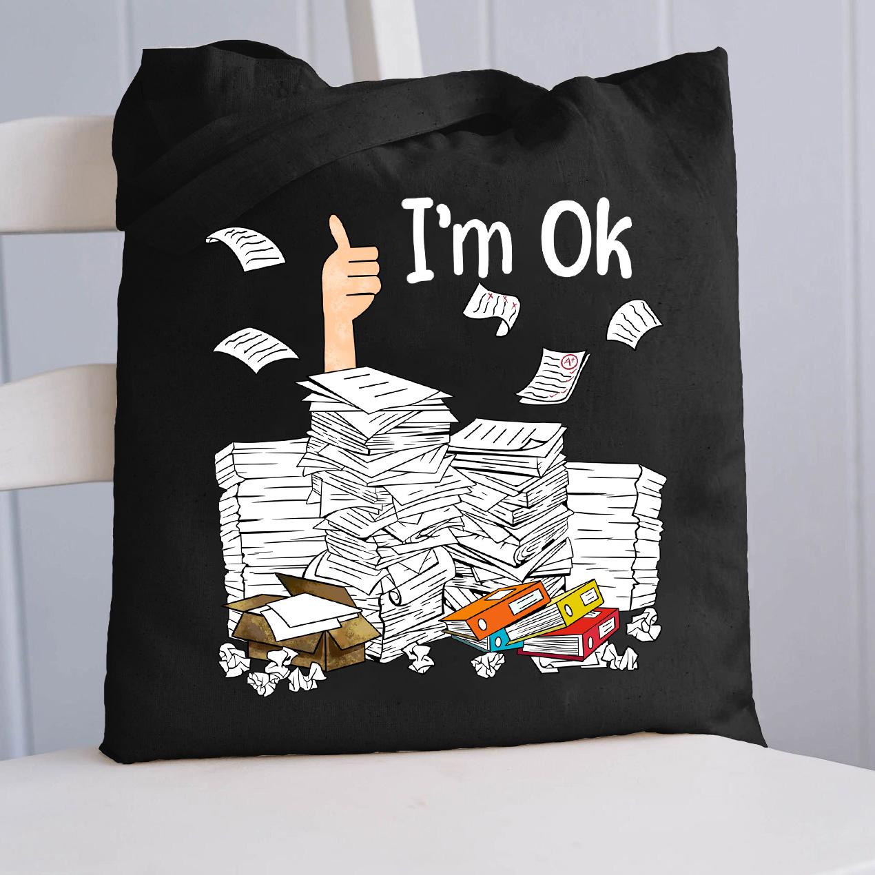 I'm Ok Teacher Tote Bag