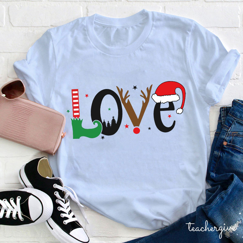 I Love Christmas Teacher T-Shirt