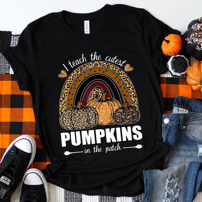 Leopard Pumpkins In The Patch T-Shirt