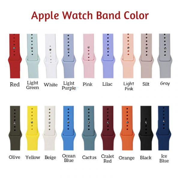 Personalized Teach Love Inspire Apple Watch Silicone Band