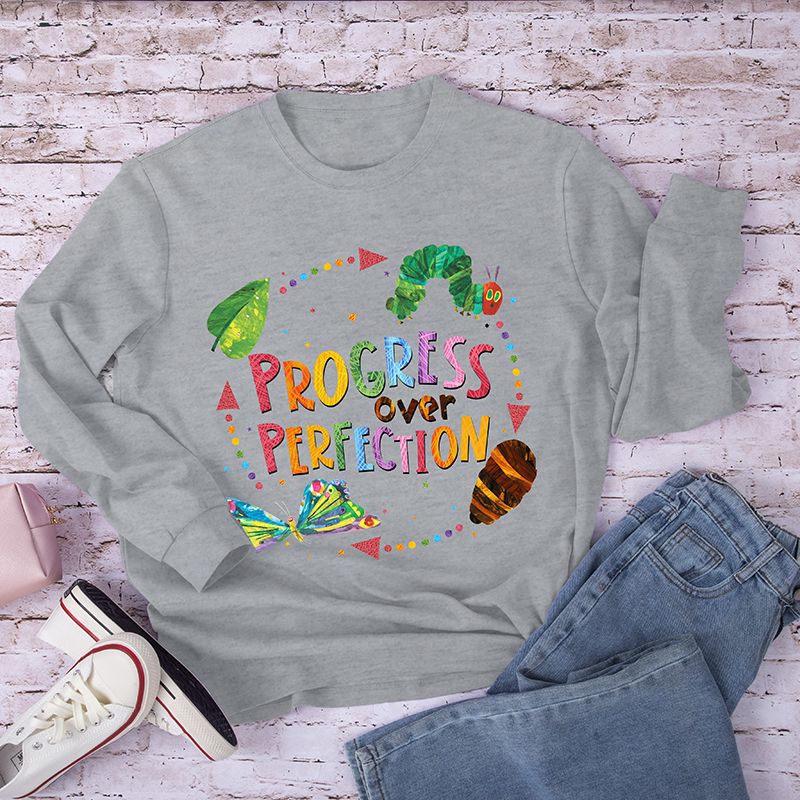 Progress Over Perfection Long Sleeve T-Shirt