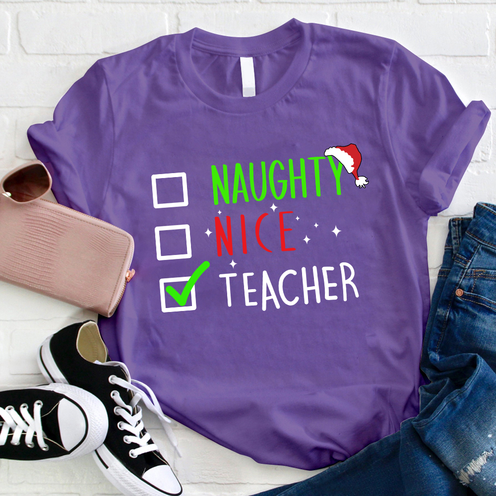 Naughty Nice Teacher T-Shirt