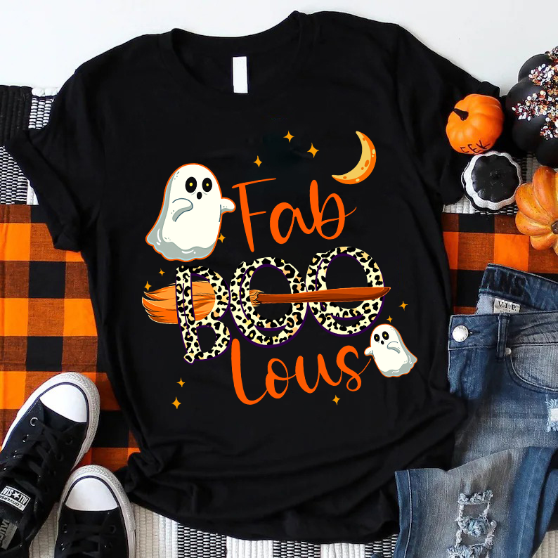 Fabboolous Night With Cute Ghost T-Shirt