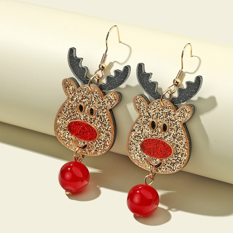 Lovely Christmas Elk Teacher Acrylic Earrings