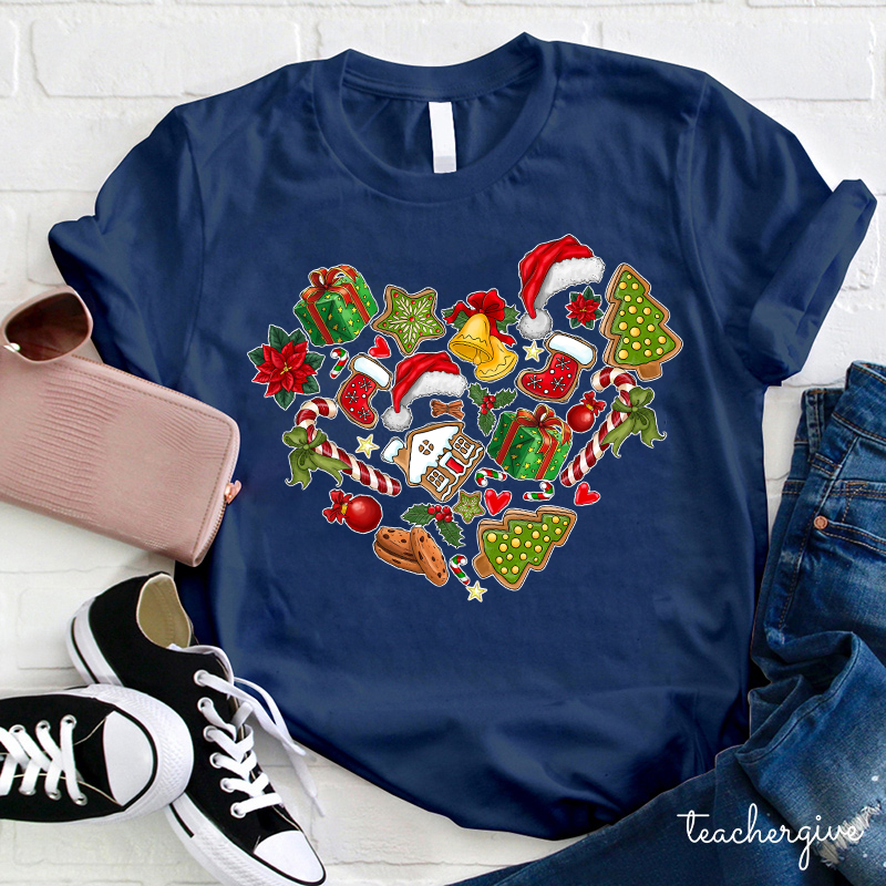 I Love Everything About Christmas Teacher T-Shirt