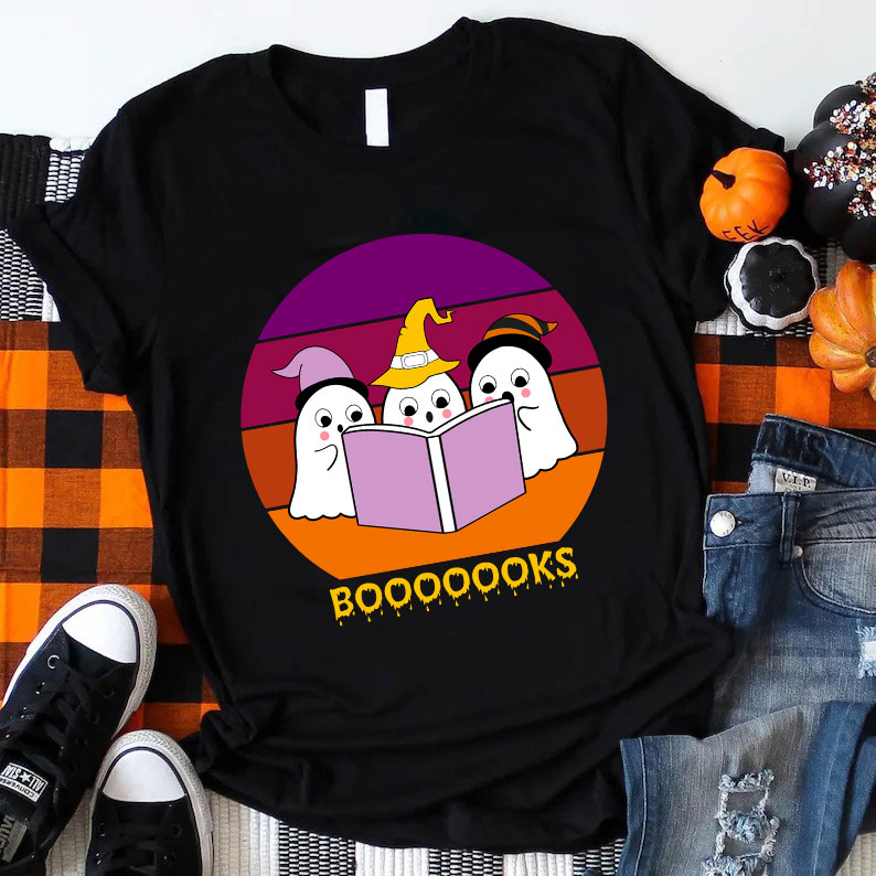 The Little Ghost Reading Booooooks T-Shirt