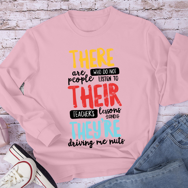 There Thier They're Long Sleeve T-Shirt