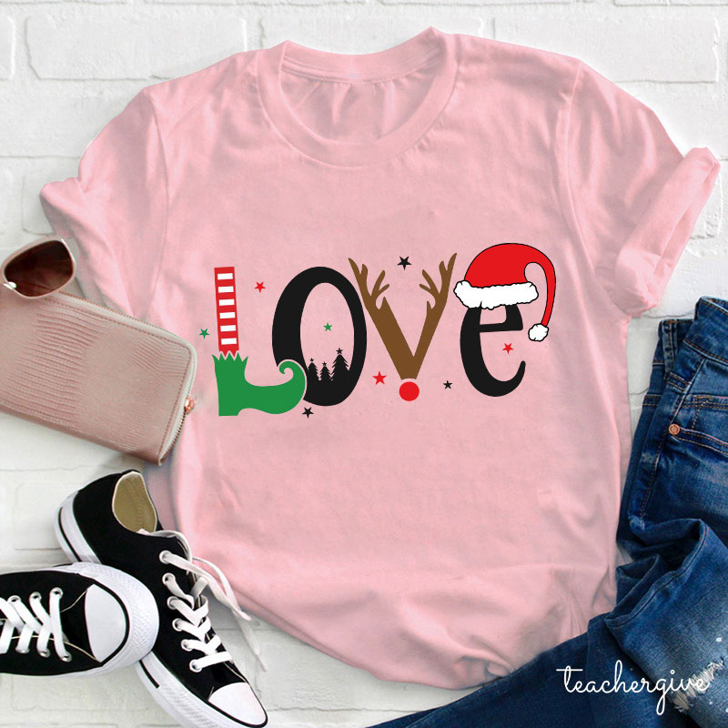 I Love Christmas Teacher T-Shirt